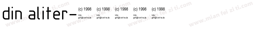 din aliter字体转换